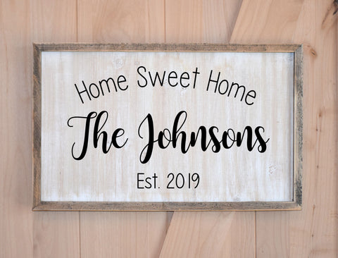 Home Sweet Home Farmhouse Welcome Sign