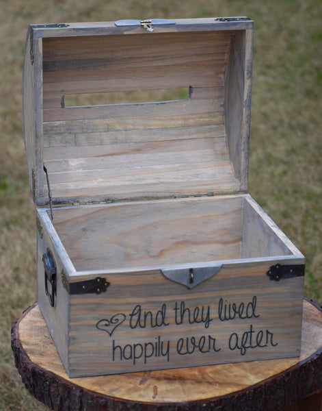 And They Lived Happily Ever After Personalized Card Chest
