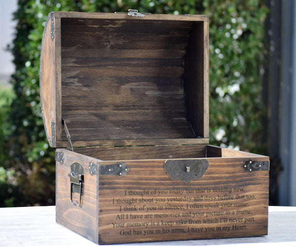Wooden Keepsake Memorial Box