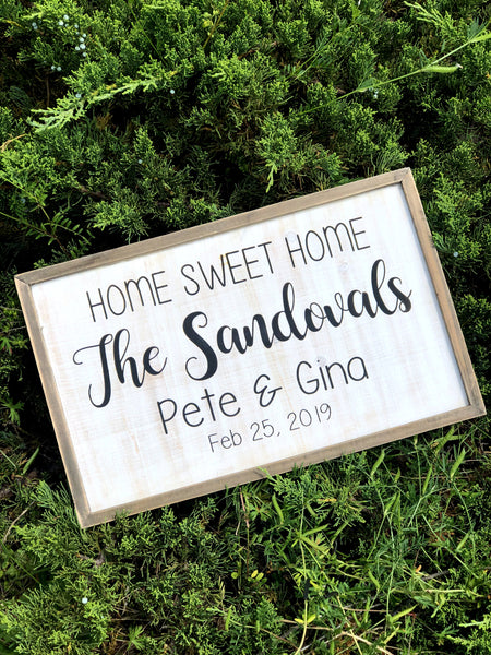 Personalized Farmhouse Welcome Sign