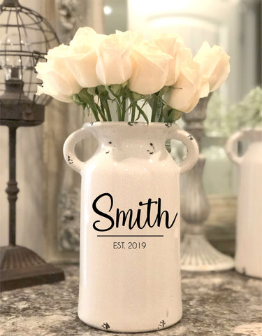 Personalized Milk Can