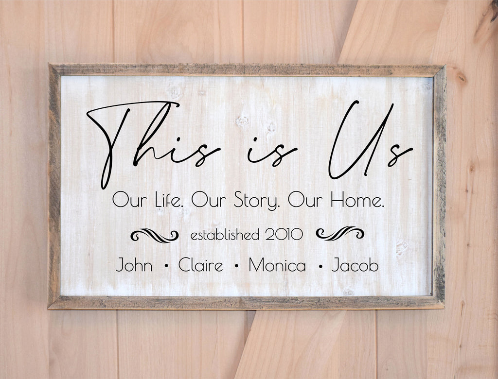 This is Us Farmhouse Welcome Sign