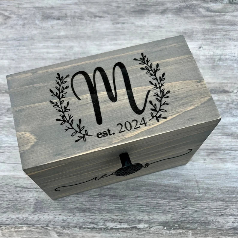 Recipe Box With Dividers, Personalized Recipe Card Box, Wood Custom Recipe  Box and Cards 4x6, Engraved Recipe Box 