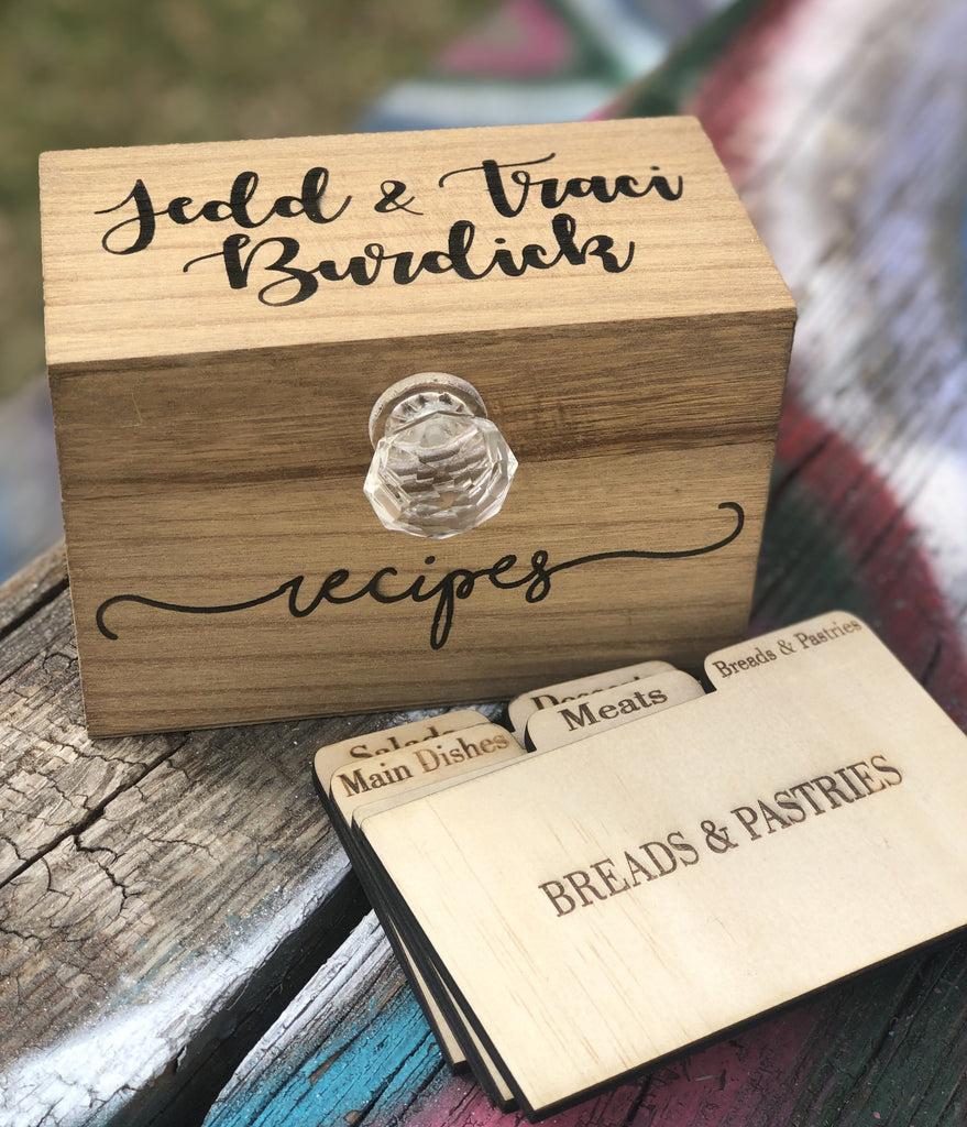 Wooden Recipe Cards- Dividers only – Country Barn Babe