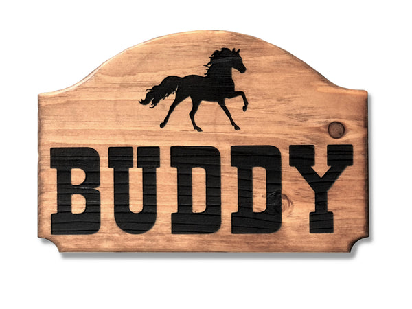 Personalized Horse Stall Name Plaque
