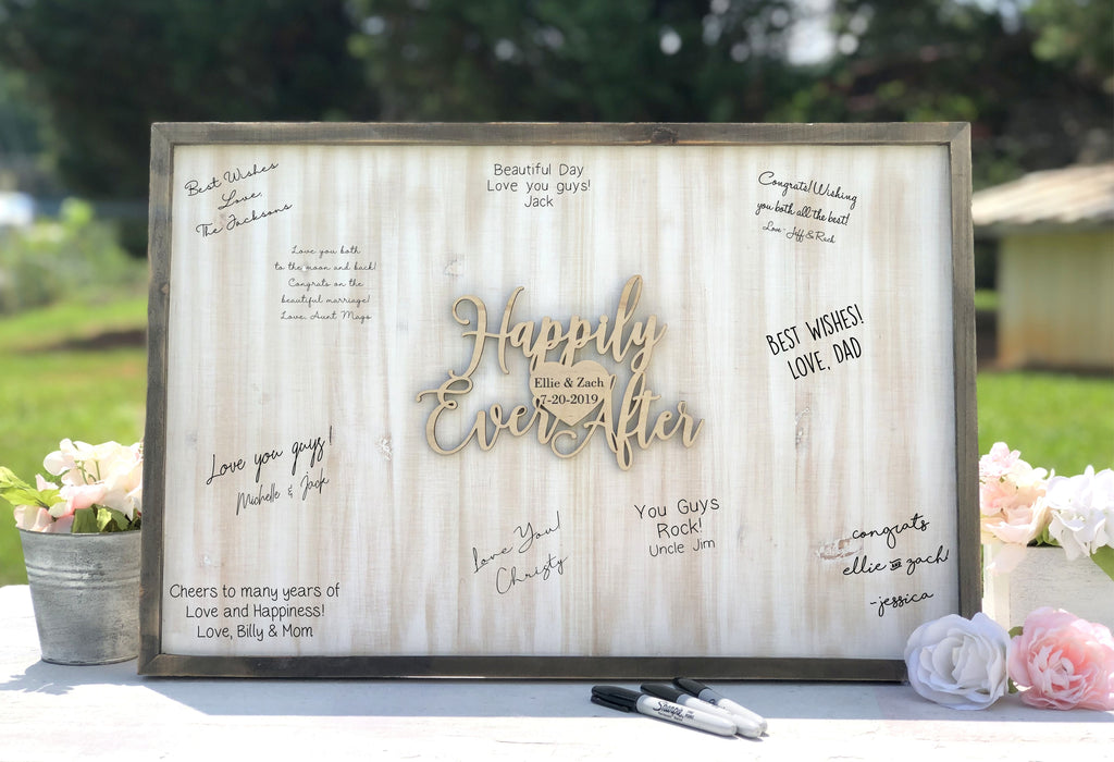 Happily Ever After Guestbook Canvas