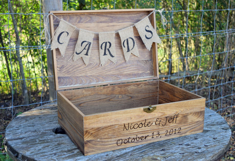Personalized Flat Top Card Box
