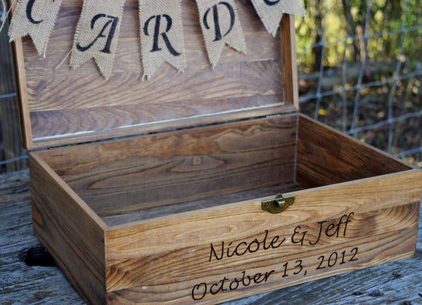 Personalized Flat Top Card Box