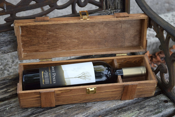 Personalized Leaf Wine Box