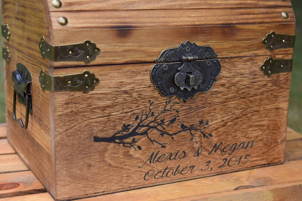Love Birds Personalized Card Chest