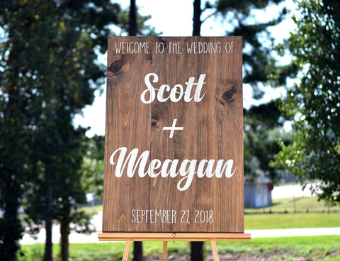 Welcome To Our Wedding Ceremony Sign