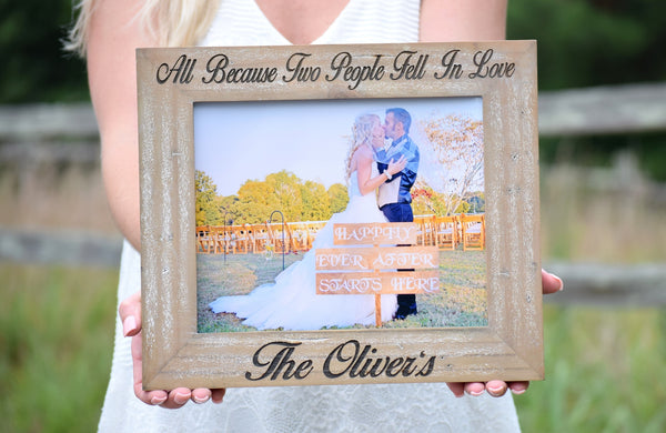Barnyard Style Personalized Picture Frame