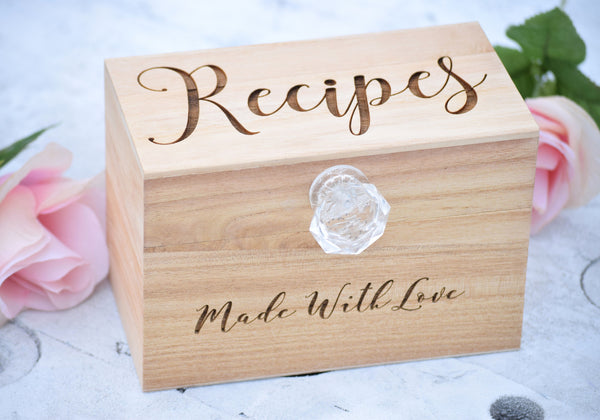 Made with Love Recipe Card Box