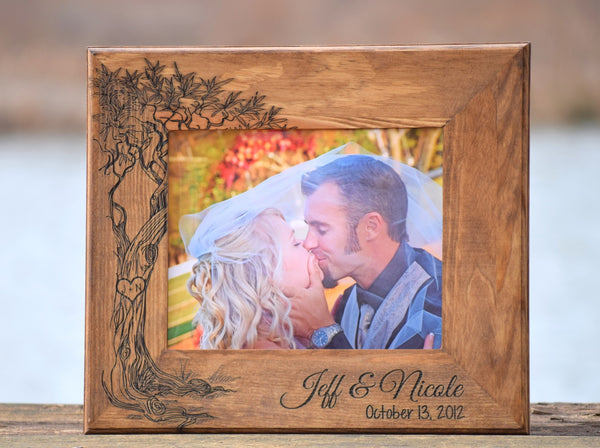 Personalized Love Tree Picture Frame - 5x7 or 8x10 Sizes Available