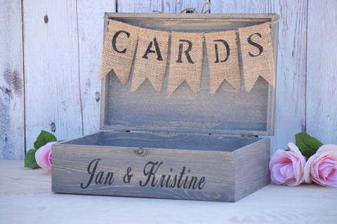 Personalized Card Box, Wedding Card Box – Primitive Weddings
