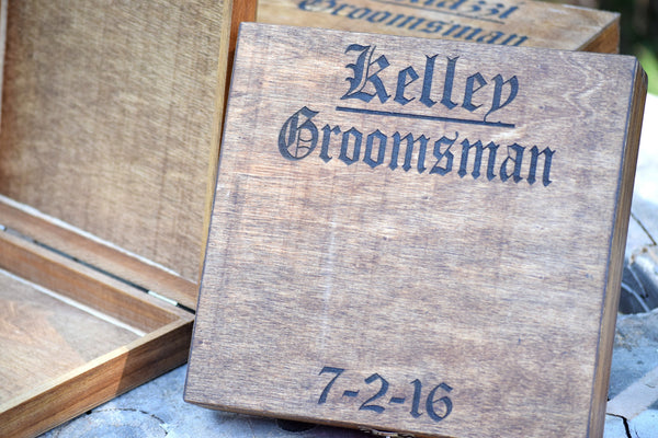 Personalized Cigar Box - Groomsman Gift
