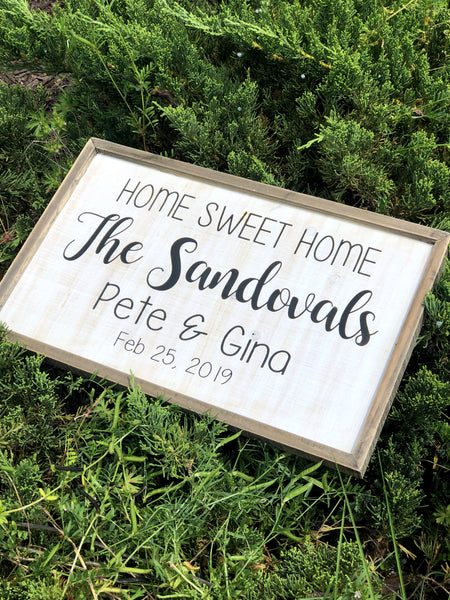 Personalized Farmhouse Welcome Sign