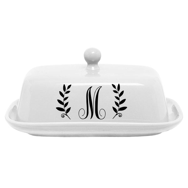Personalized Porcelain Butter Dish