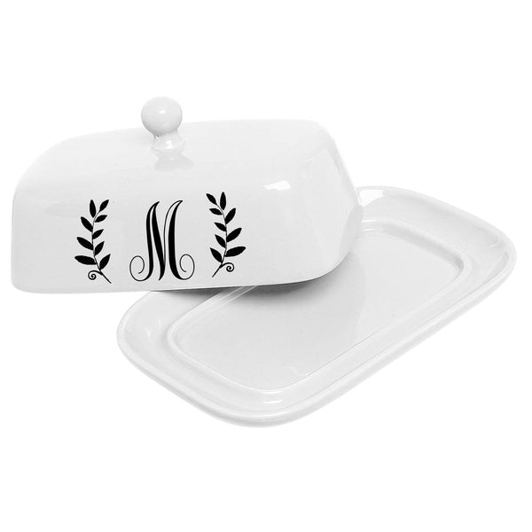 Personalized Porcelain Butter Dish