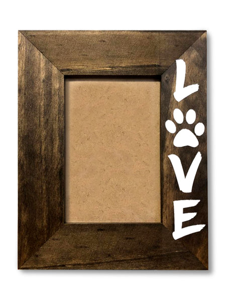 Pet lover Picture Frame -4x6 Personalized Picture Frame - Picture Frame - Wood Picture Frame -