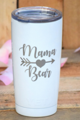 Mama Bear Engraved Tumbler