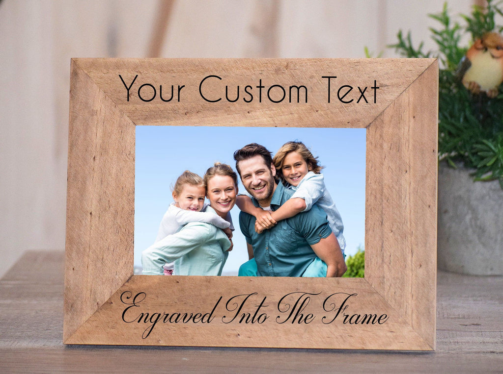 Personalized Picture Frame for Family Custom Engraved PictureFrame with  Name, Text - Engraved Design Your Own Picture Frame Family Photo Frame  Firends