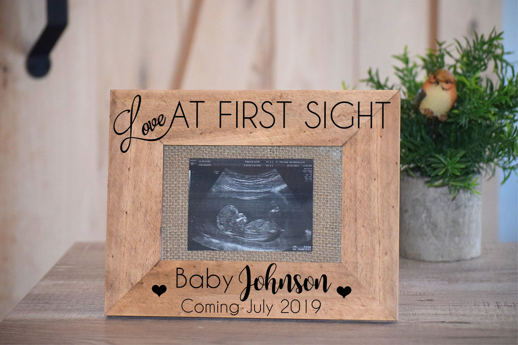 Personalized Love at First Sight Sonogram Frame